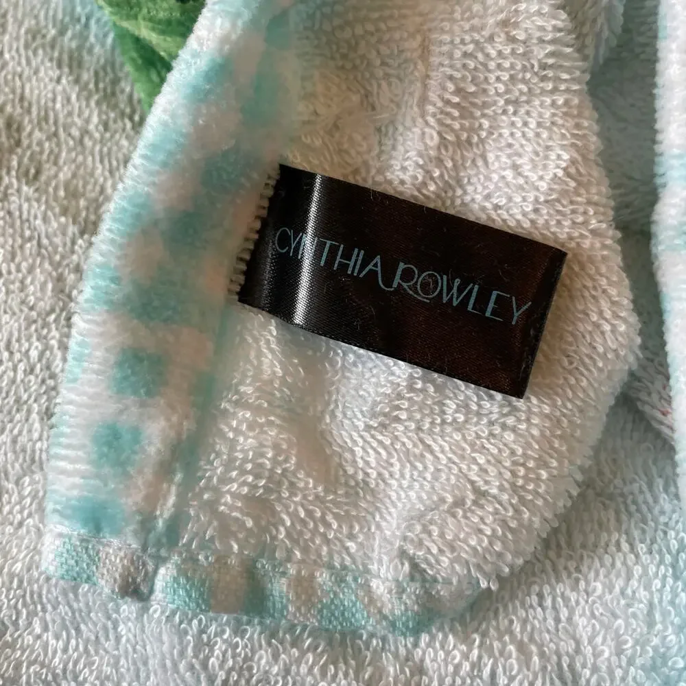 Cynthia Rowley Kitchen Towels Set of 3 Colorful Spring Floral Easter Chicks New